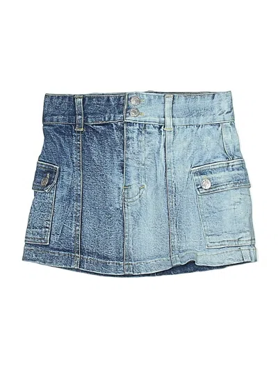 Pre-owned Flowers By Zoe Kids' Denim Skirt In Blue