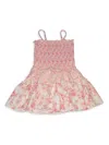 FLOWERS BY ZOE GIRL'S FLORAL SMOCKED DRESS