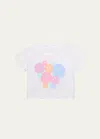 FLOWERS BY ZOE GIRL'S HAPPY FACE GRAPHIC-PRINT SHORT-SLEEVE T-SHIRT