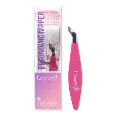 Flowery Ergonomic Nail Nipper With Precision Blades & Storage Case