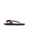 Flowze Brown Sandals With Cord Detail