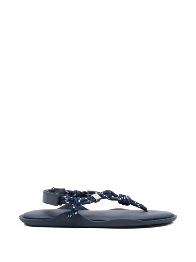 Flowze Fl Ò Knotted Rope-strap Sandals In Blue