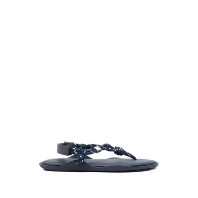 Flowze Fló Monocolor Rope Sandals In Blue