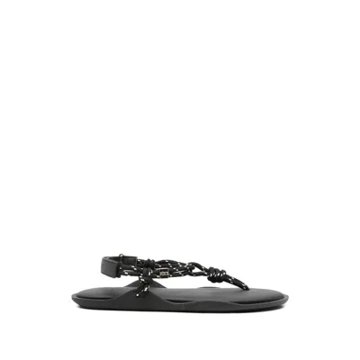 Flowze Fló Rope Sandals In Black