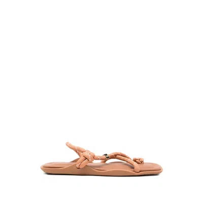 Flowze Fló Square Strap Sandals In Brown