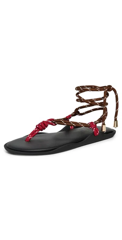 Flowze Flo Twin Rope Sandals Raspberry/brown