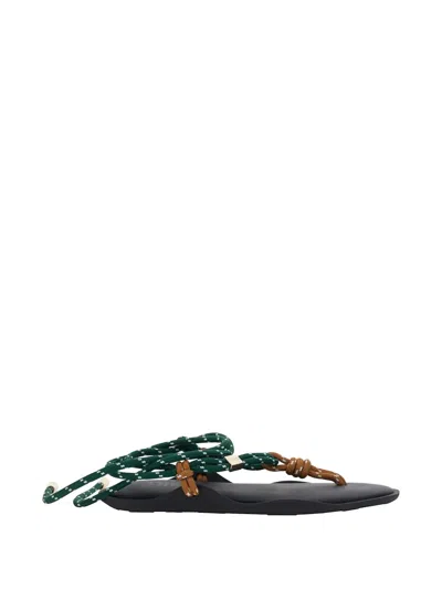 Flowze Flò Twin Rope-detail Lace-up Sandals In Multi