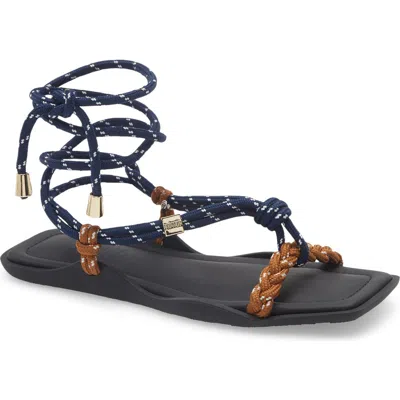 Flowze Lace-up Ropes Water Repellent Slide Sandal In Multi