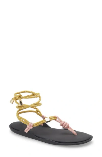 Flowze Lace-up Ropes Water Repellent Thong Slide Sandal In Multi