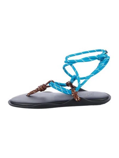 Pre-owned Flowze Rubber Sandals In Blue