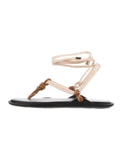 Pre-owned Flowze Sandals In Black