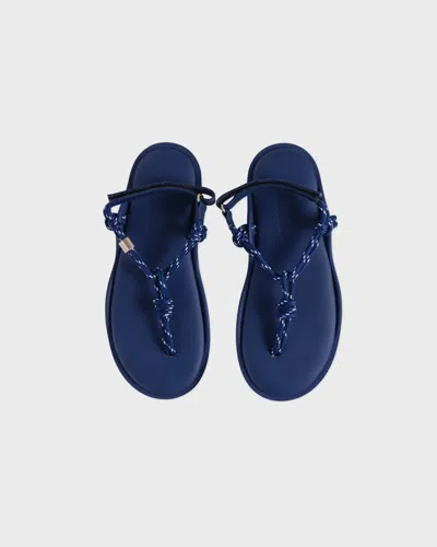 Flowze Fló Monocolor Rope Sandals In Blue