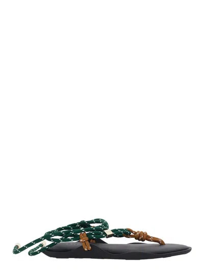 Flowze Strappy Leather-blend Sandals With Adjustable Ankle Strap In Multicolor