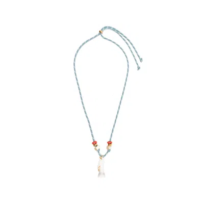 Flowze Flòwze Teal Necklace In Blue