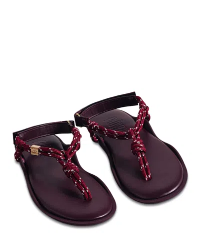 Flowze Women's Flow Monocolor Sandals In Burgundy