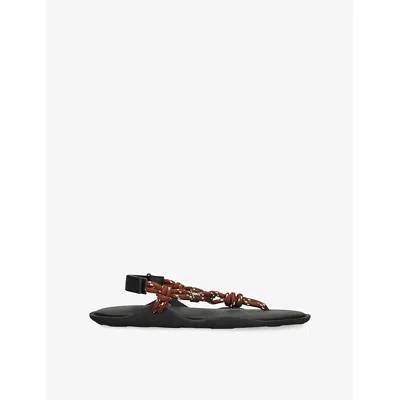 Flowze Womens Brown Flò Woven Sandals Eur 41 / 8 Uk