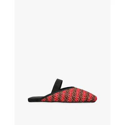 Flowze Womens Red/other Flò Woven Mules Eur 41 / 8 Uk