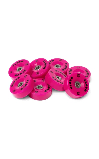 Floyd -  Wheel Set Luggage - Fuchsia In Yellow