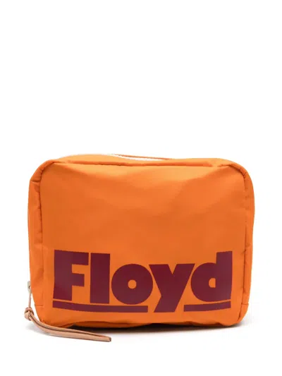 Floyd Logo-print Wash Bag In Orange
