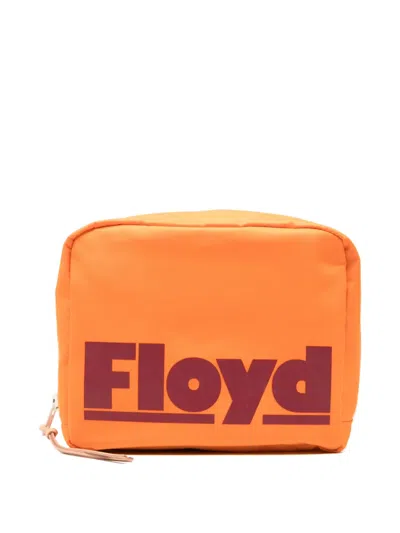 Floyd Logo-print Wash Bag In Orange