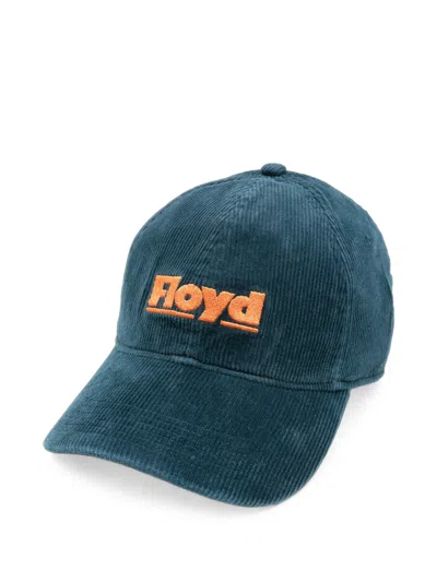 Floyd Logo-embroidered Corduroy Baseball Cap In Blue
