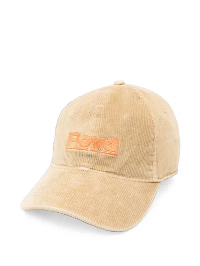 Floyd Logo-embroidered Corduroy Baseball Cap In Neutrals