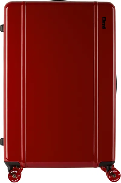 Floyd Red  Trunk Suitcase In Bahia Red