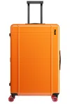 Floyd Trunk Suitcase In Hot Orange