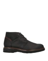 Fluchos Man Ankle Boots Black Size 8 Leather In Black