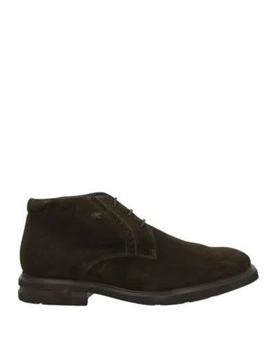 Fluchos Man Ankle Boots Dark Green Size 7 Leather