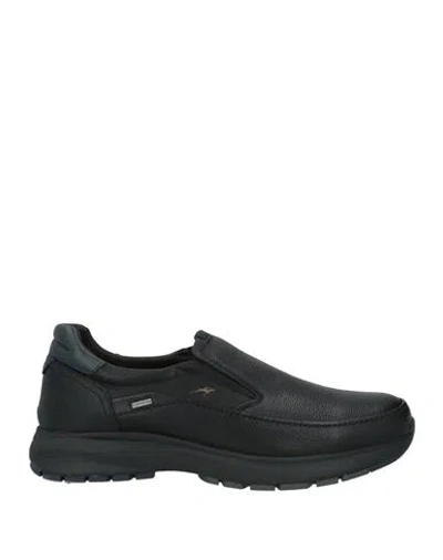 Fluchos Man Loafers Black Size 12 Leather