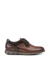 Fluchos Men's Kiro Lace Up Derby Shoes In Cognac In Green
