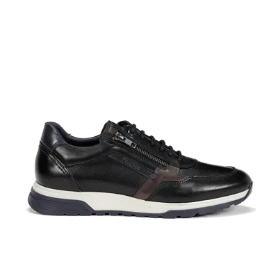 Fluchos Men's Louis Zip Tie Sneaker Shoes In Black