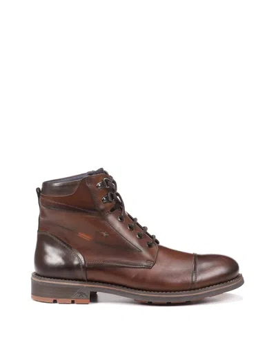 Fluchos Men's Terry Tie Boot In Cognac In Green