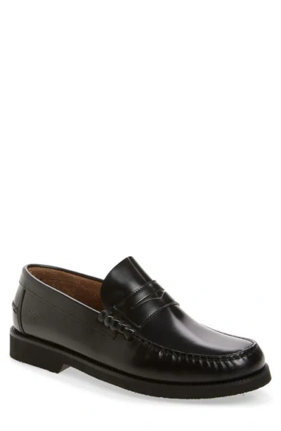 Fluchos Stamford Penny Loafer In Black