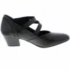 Fluchos Women's Dora Strap Heel Shoes In Black In Black