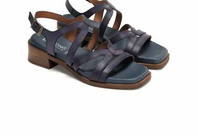 Fluchos Women's Poleo Sandals In Texas Navy In Multi
