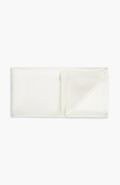 Fluffco | Hotel Comfort Silk Pillowcase In White