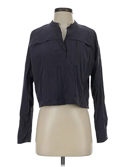 Pre-owned Flx 3/4 Sleeve Blouse In Gray