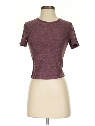 Pre-owned Flx Active T-shirt In Burgundy