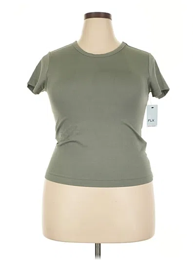 Pre-owned Flx Active T-shirt In Green