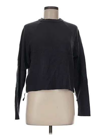Pre-owned Flx Long Sleeve Top Black Mock Neckline Tops
