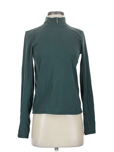 Pre-owned Flx Long Sleeve Top Teal Turtleneck Tops