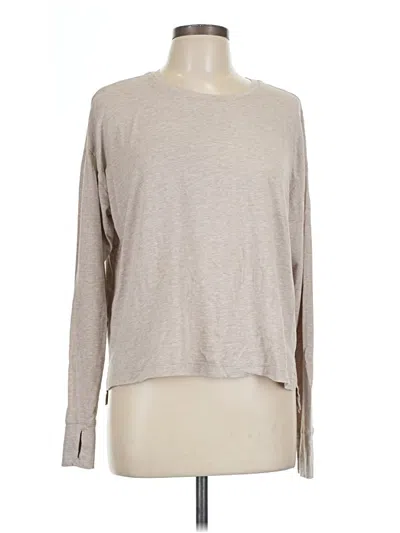 Pre-owned Flx Long Sleeve T-shirt In Tan
