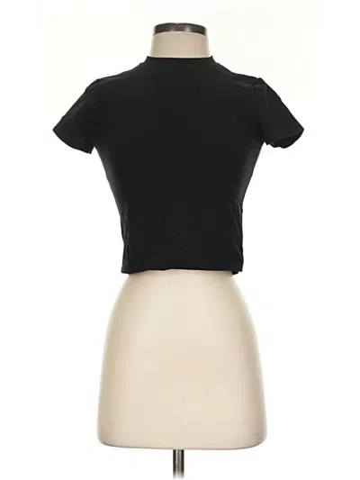 Pre-owned Flx Short Sleeve Turtleneck In Black