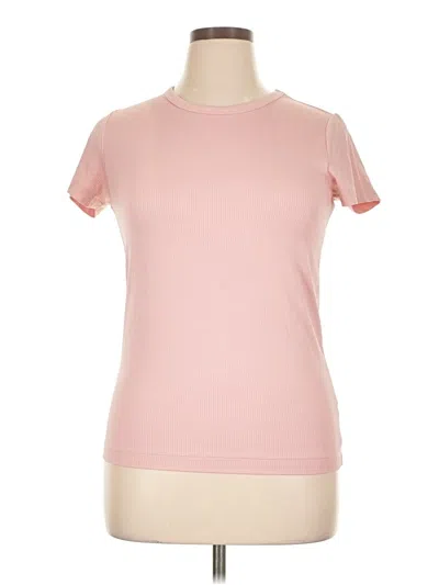 Pre-owned Flx Short Sleeve Turtleneck In Pink