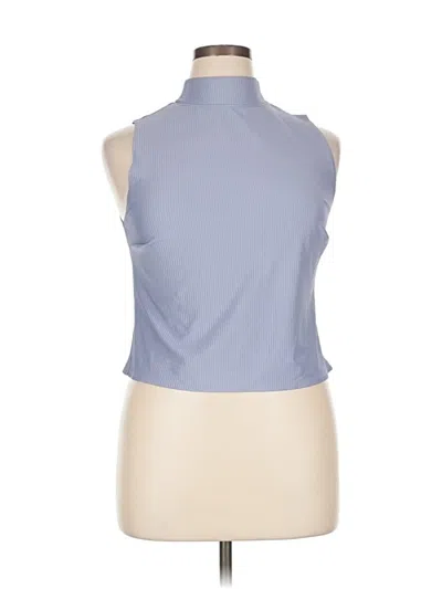 Pre-owned Flx Sleeveless Turtleneck In Blue