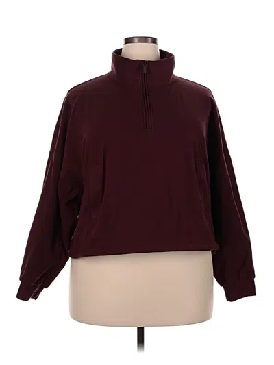 Pre-owned Flx Sweatshirt In Burgundy