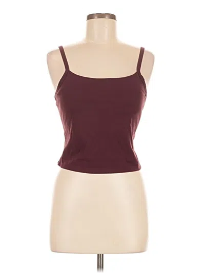 Pre-owned Flx Tank Top Burgundy Strapless Neckline Tops