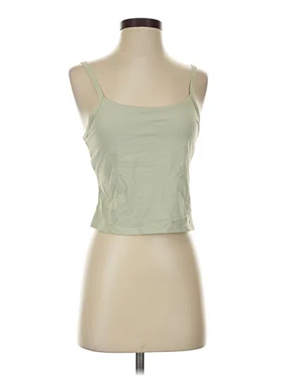 Pre-owned Flx Tank Top Green Strapless Neckline Tops